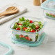 Glass Square Tupperware 520 ml